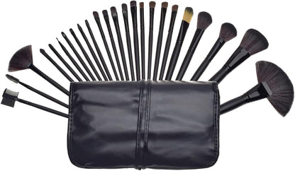 Make up Brushes 24 PCS Natural Hair Professional Makeup Brush Set Travel Kit