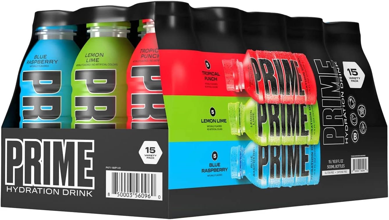 Prime Hydration Drink Variety Pack (16.9 fl. oz, 15 pk.)