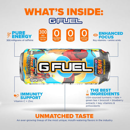 G Fuel Sage Mode Energy Drink, 16 oz can, 12-pack case, Inspired by Naruto Shippuden