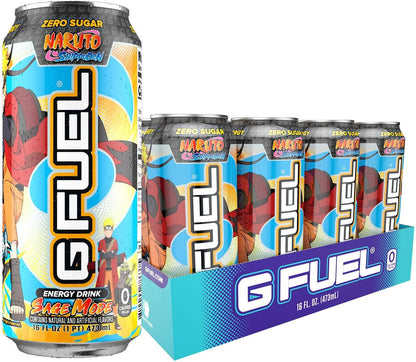 G Fuel Sage Mode Energy Drink, 16 oz can, 12-pack case, Inspired by Naruto Shippuden