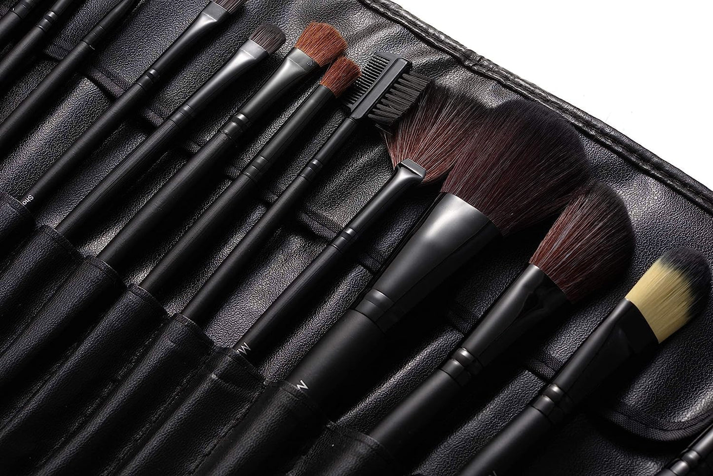 Make up Brushes 24 PCS Natural Hair Professional Makeup Brush Set Travel Kit